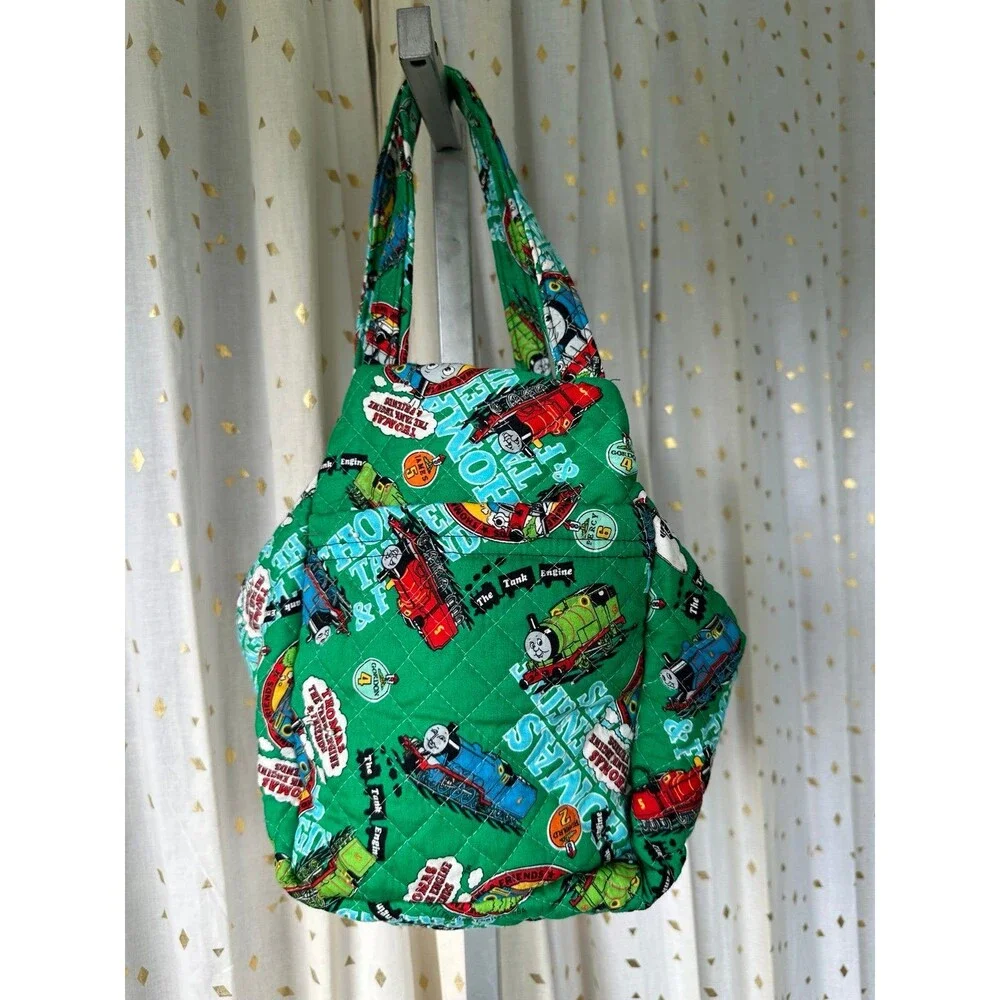 Handmade Handcrafted Thomas The Tank Engine & Friends Cartoons Quilted Tote Bag